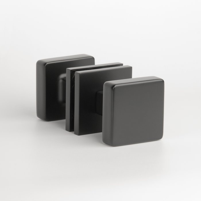 Aprile Paar schwarze Türklinken Aprile MORA quadratisch 52x52 mm