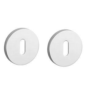 STILE Plaques à clés STILE rondes Ø 53x7mm Chrome poli