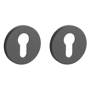 STILE Plaques cylindre STILE noires rondes Ø 53x7mm