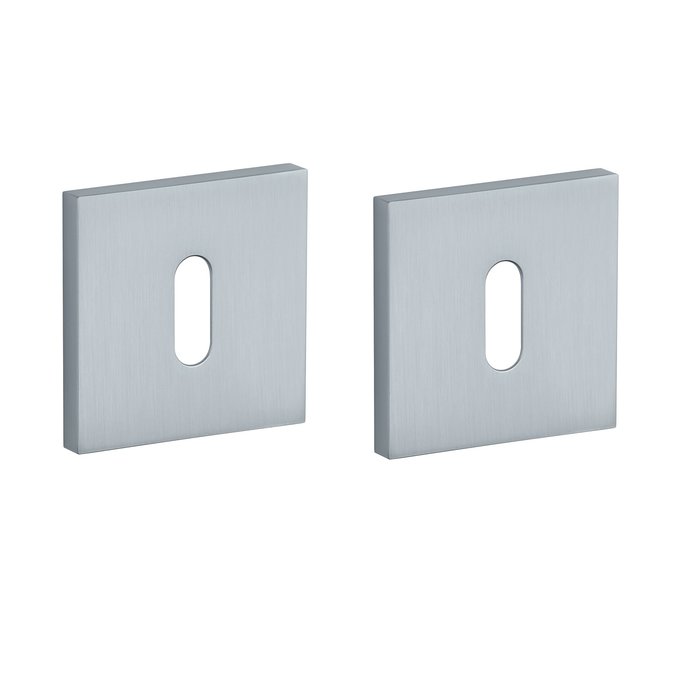STILE Pair of Stile key plates square 53x53x7mm matt Chrome
