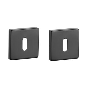 STERK Schwarze STERK Schlüsselplatten quadratisch 54x54x9mm