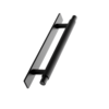 Furnipart Furniture Handle MANOR BACK Cross-cut Matte Black