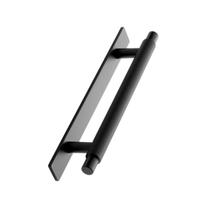 Furnipart Zwarte Meubelgreep MANOR-Back kruislings geslepen 128 mm