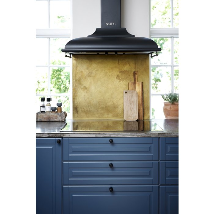 Furnipart Bouton de meuble noir mat Furnipart MANOR coupe en croix Ø 25 mm