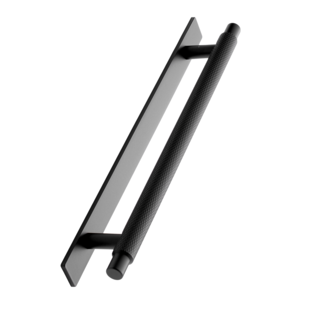 Furnipart Zwarte Meubelgreep MANOR-Back kruislings geslepen 192 mm