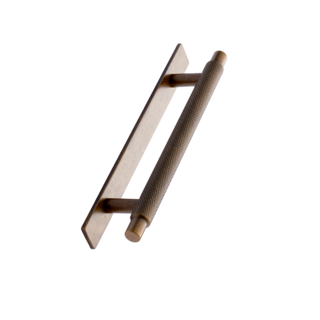 Furnipart Meubelgreep MANOR-Back kruislings geslepen 128 mm antiek messing