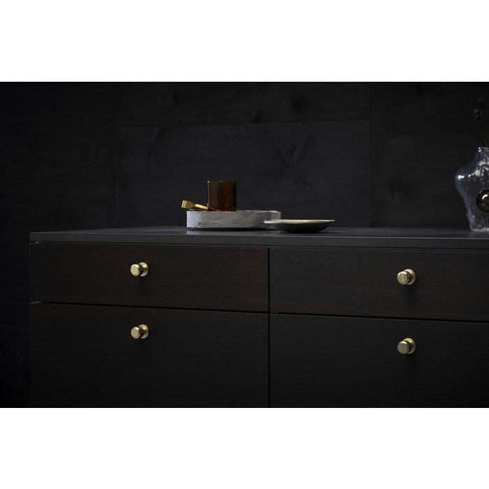 Furnipart Goldfarbener Furnipart Möbelknopf MANOR Kreuzschliff Ø 25 mm