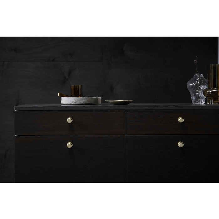 Furnipart Goldfarbener Furnipart Möbelknopf MANOR Kreuzschliff Ø 25 mm