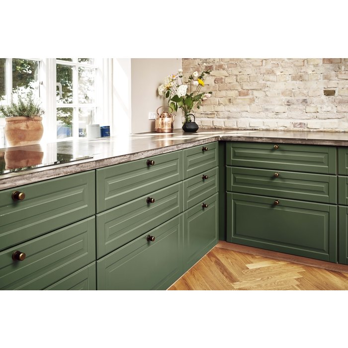 Furnipart Furnipart Möbelknopf MANOR Kreuzschliff Ø 25 mm Altmessing