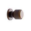 Furnipart Meubelknop MANOR-Round kruislings geslepen Ø 25 mm antiek messing