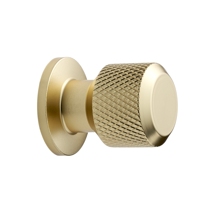 Furnipart Goudkleurige Furnipart Meubelknop MANOR kruislings geslepen Ø 25 mm