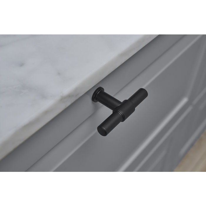 Furnipart Schwarz Furnipart möbelknopf KNOT T-Modell 75 mm