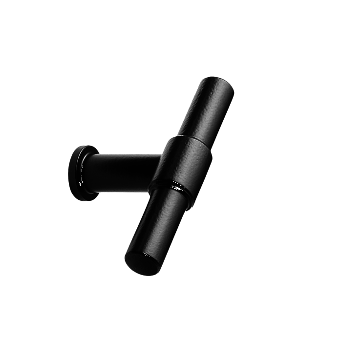 Furnipart Black Furnipart furniture Knob KNOT T-model 75 mm