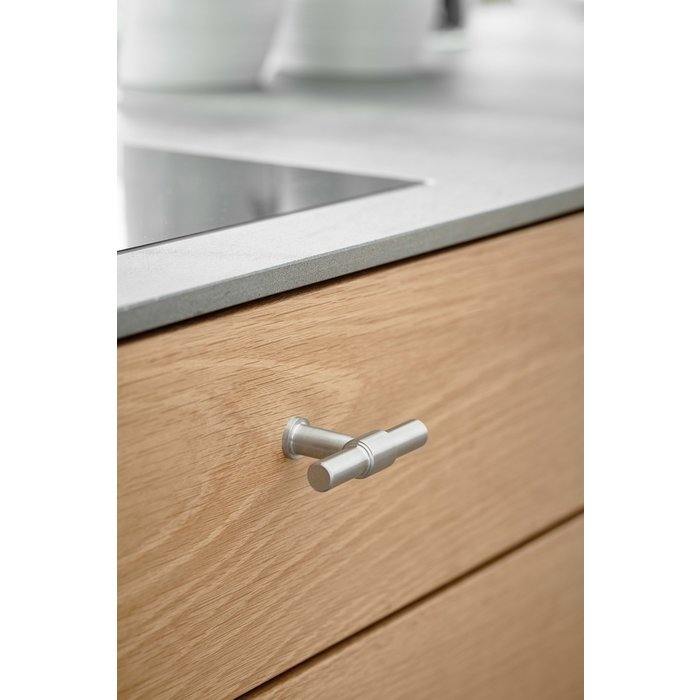 Furnipart Bouton de meuble Furnipart en acier inoxydable KNOT modèle T 75 mm