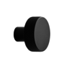 Furnipart Zwarte ronde meubelknop SIMON kruislings geslepen Ø 35 mm