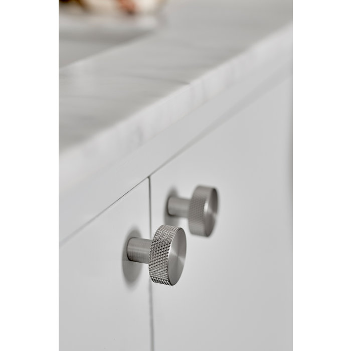 Furnipart Bouton rond Furnipart furniture SIMON coupe en croix Ø 35 mm aspect inox