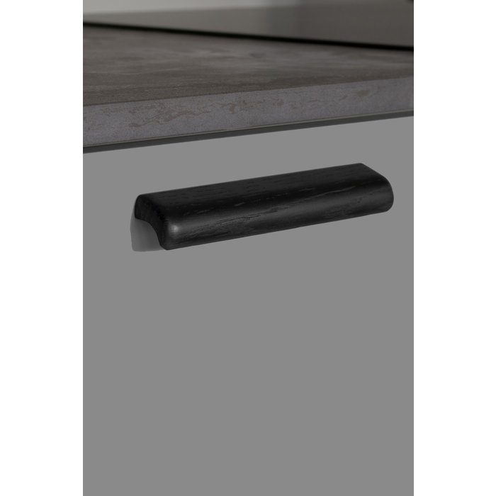 Furnipart Poignée de meuble Furnipart noire GLOVE avec entraxe 160 mm de Wood