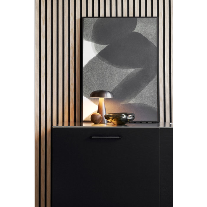 Furnipart Mattschwarzer Furnipart-möbelgriff CROSSING 160 mm Holz-Zamak