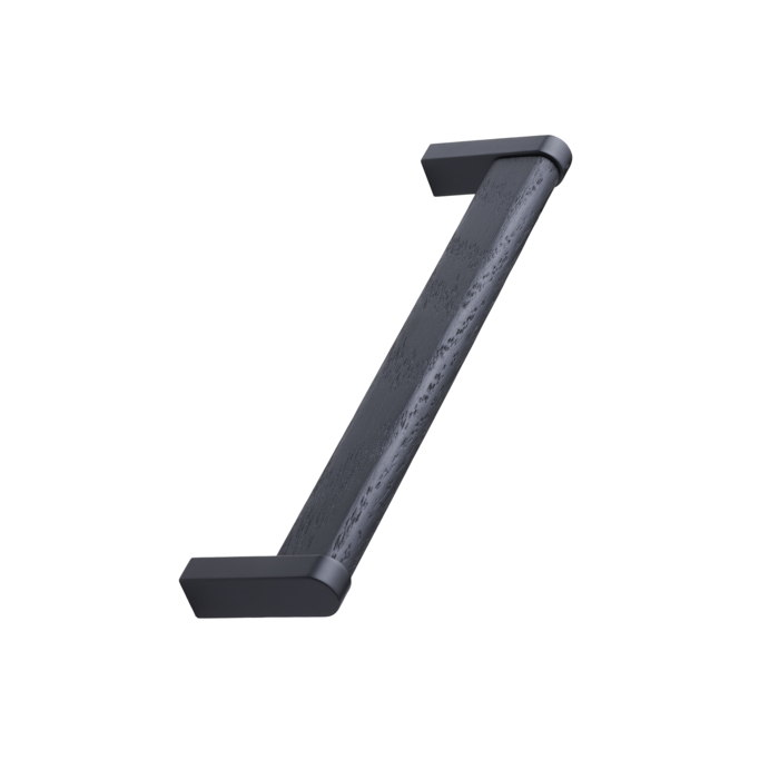 Furnipart Matt black Furnipart furniture handle CROSSING 160 mm wood-zamak