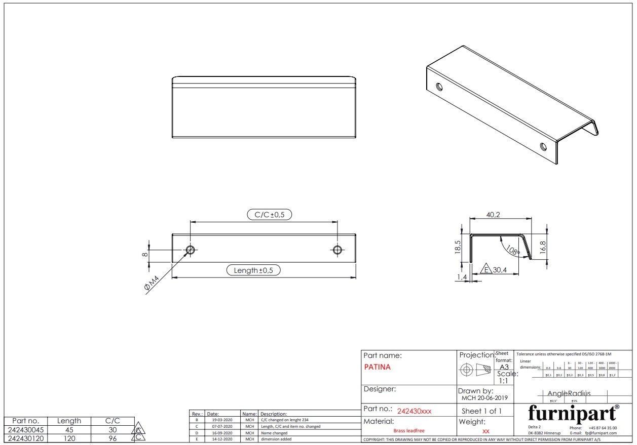 Are you looking for a corner furniture handle in polished brass? -  Competitive price