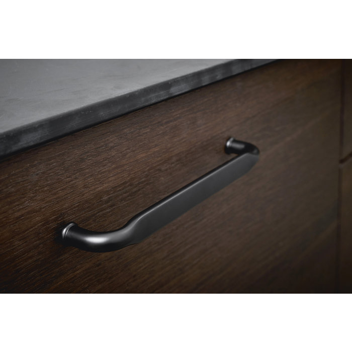 Furnipart Poignée de meuble Furnipart noir mat GATE 160 mm