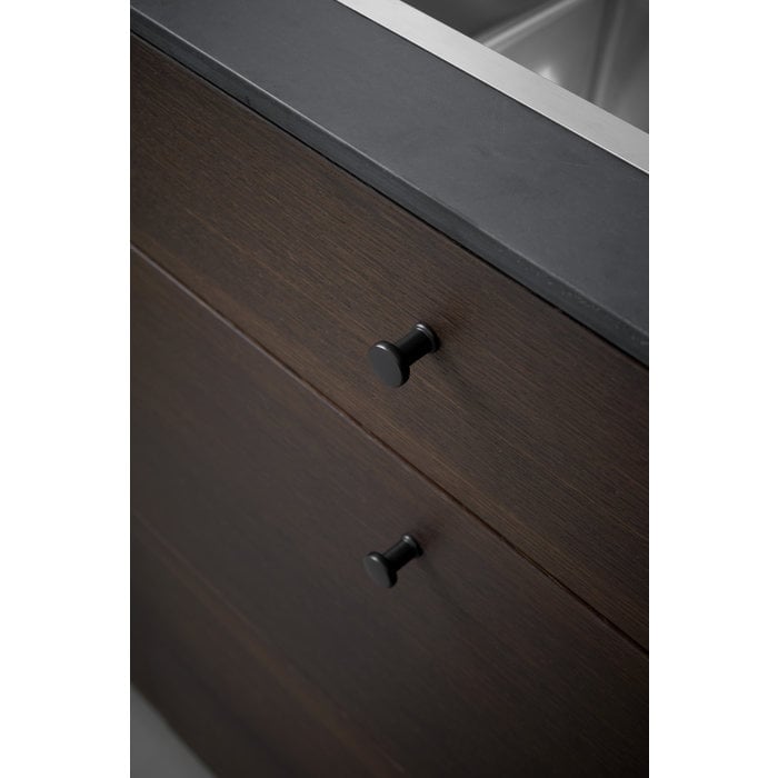 Furnipart Black Furnipart furniture Knob GATE Round