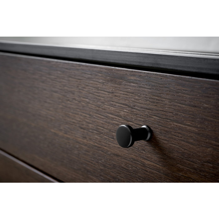 Furnipart Bouton de meuble noir Furnipart GATE rond