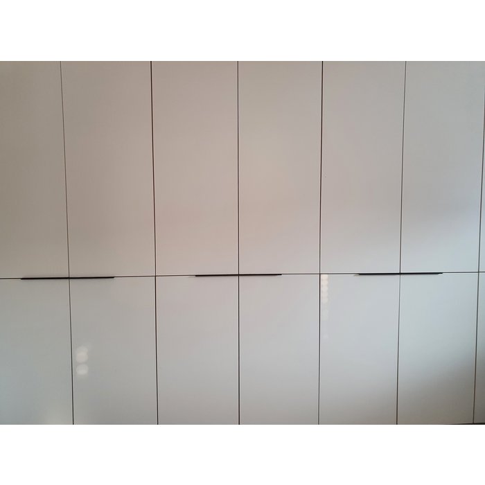 I.B.E. Matt black corner handle L= 300 mm