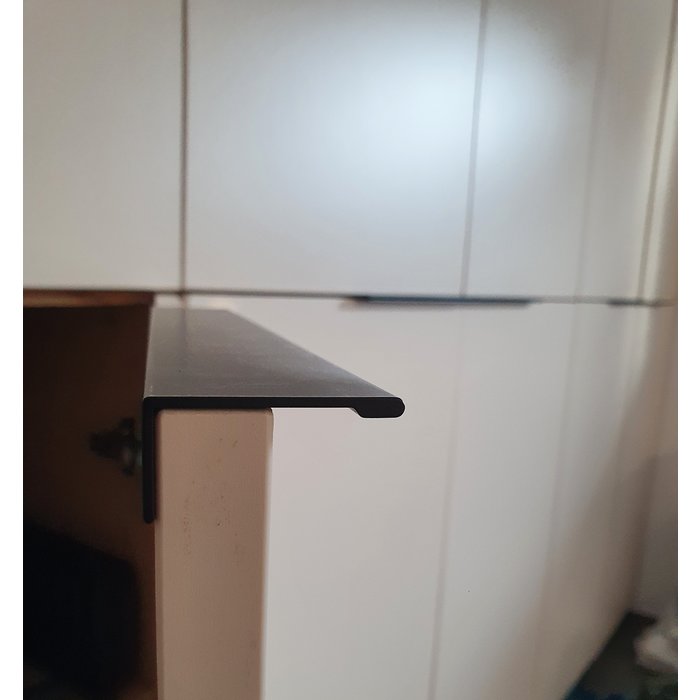 I.B.E. Matt black corner handle L= 300 mm