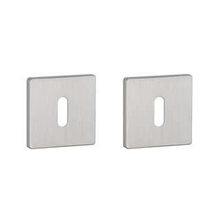Aprile Aprile key plates square 52x52x5mm Chrome brushed