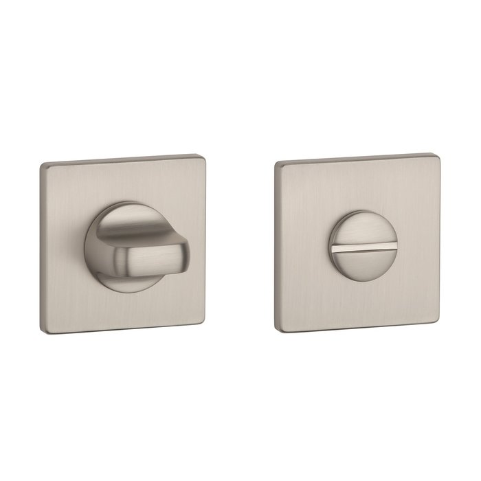 Aprile Aprile WC-Armatur, quadratisch, 52 x 52 x 5 mm, Chrom-Nickel