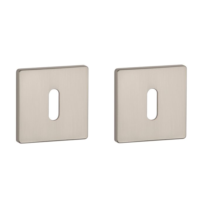 Aprile Paar Aprile Schlüsselschilder quadratisch 52x52x5mm Nickel matt