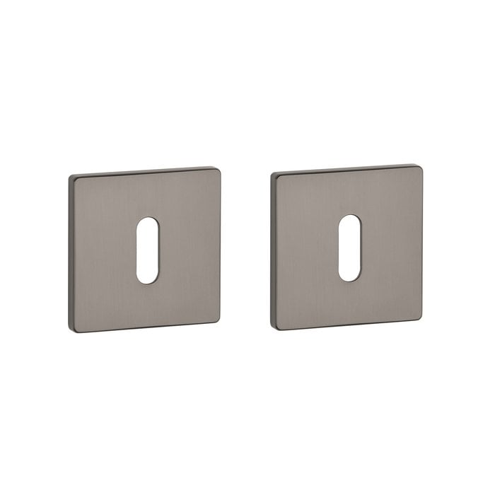 Aprile Paar Aprile sleutelplaatjes vierkant 52x52x5mm Grafiet