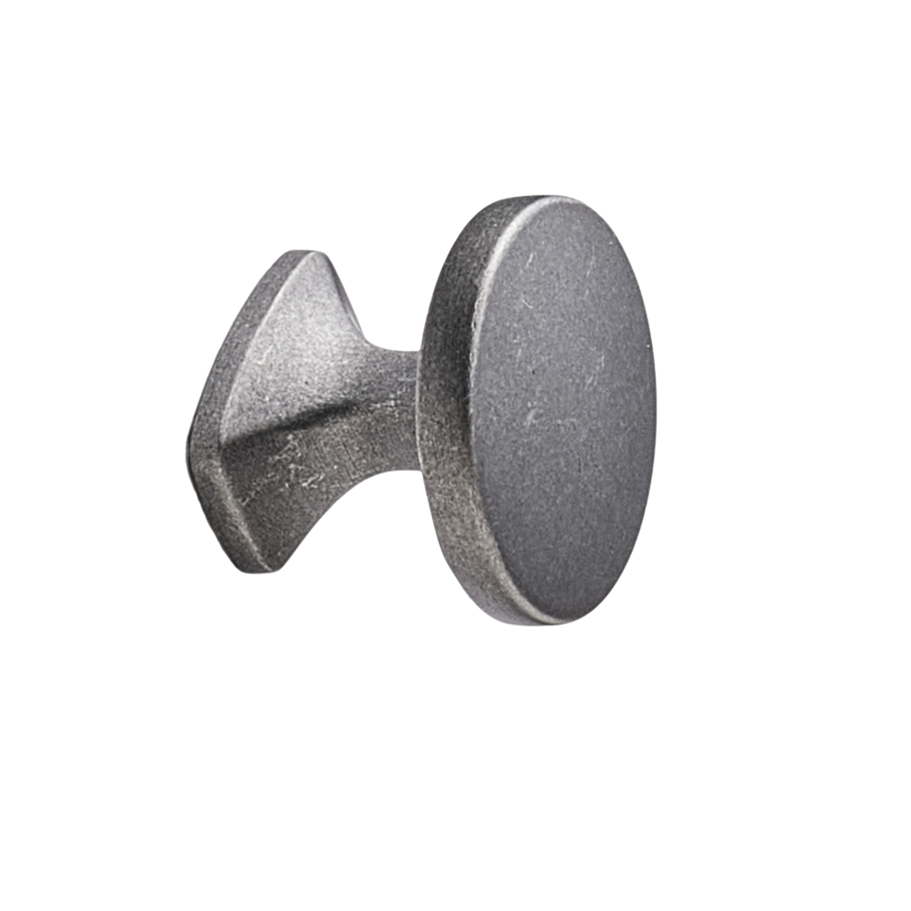 Ronde Furnipart meubelknop CLASSIC in antiek grijs Ø 34