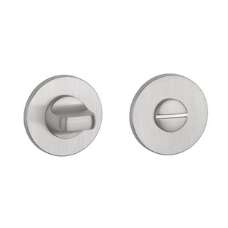 Aprile Aprile WC garnituur rond geborsteld Chroom Ø 52x5mm