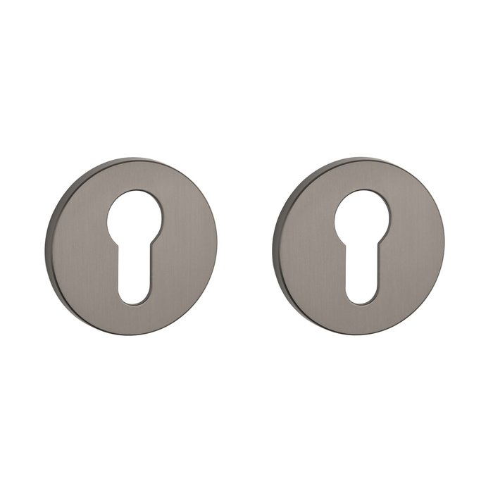 Aprile Pair of Aprile round cylinder plates Ø 52x5mm in Graphite