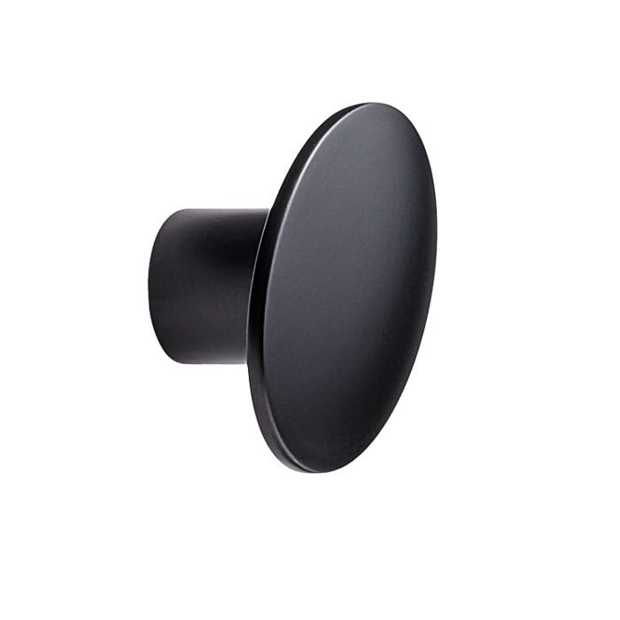 Furnipart Black Furnipart furniture Knob DOME oval