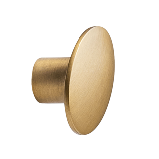 Furnipart Bouton de meuble DOME ovale laiton brossé