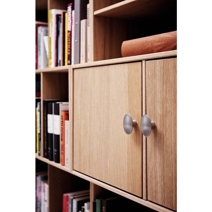 Furnipart Furnipart bouton de meuble DOME ovale en acier inoxydable Look