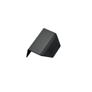 Furnipart Poignée d'angle BLAZE noir mat L= 60 mm