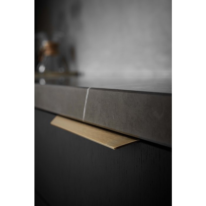 Furnipart Furnipart poignée d'angle BLAZE laiton brossé L= 200 mm