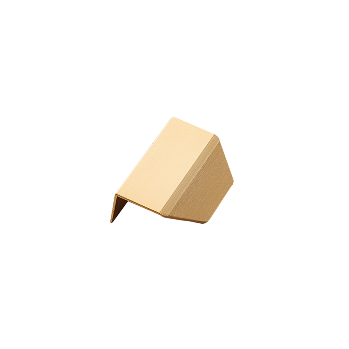 Furnipart Furnipart corner handle BLAZE brushed brass L= 60 mm