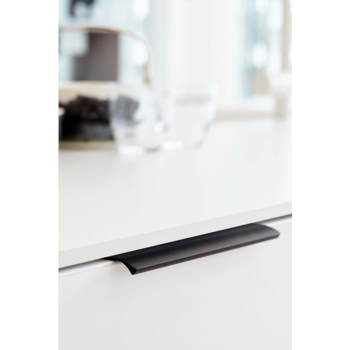 Furnipart Furnipart Eckgriff EDGE STRAIGHT mattschwarz