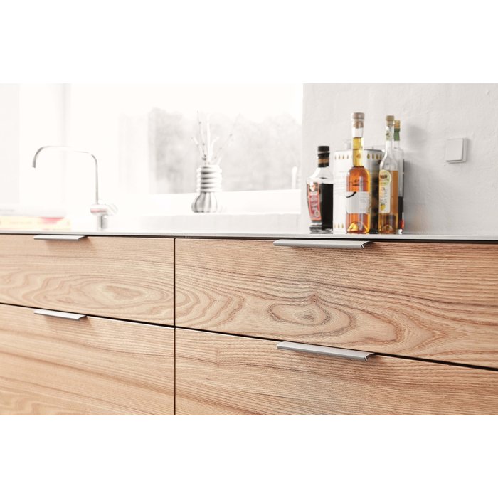 Furnipart Furnipart Hoekgreep EDGE STRAIGH - RVS look