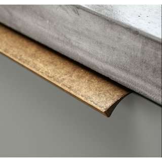 Furnipart Corner handle EDGE STRAIGHT Antique brass