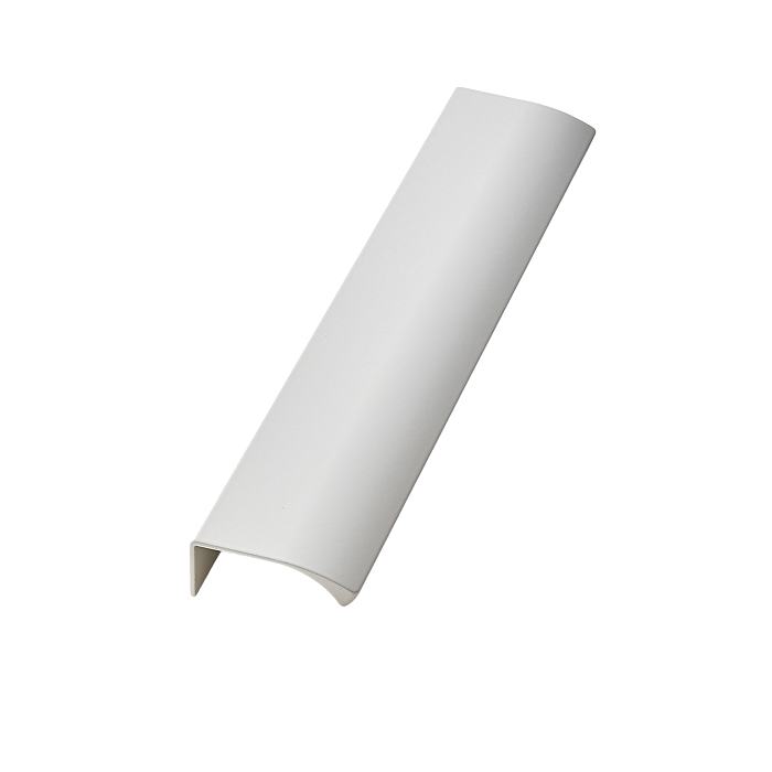 Furnipart Matt white Furnipart corner handle EDGE STRAIGHT