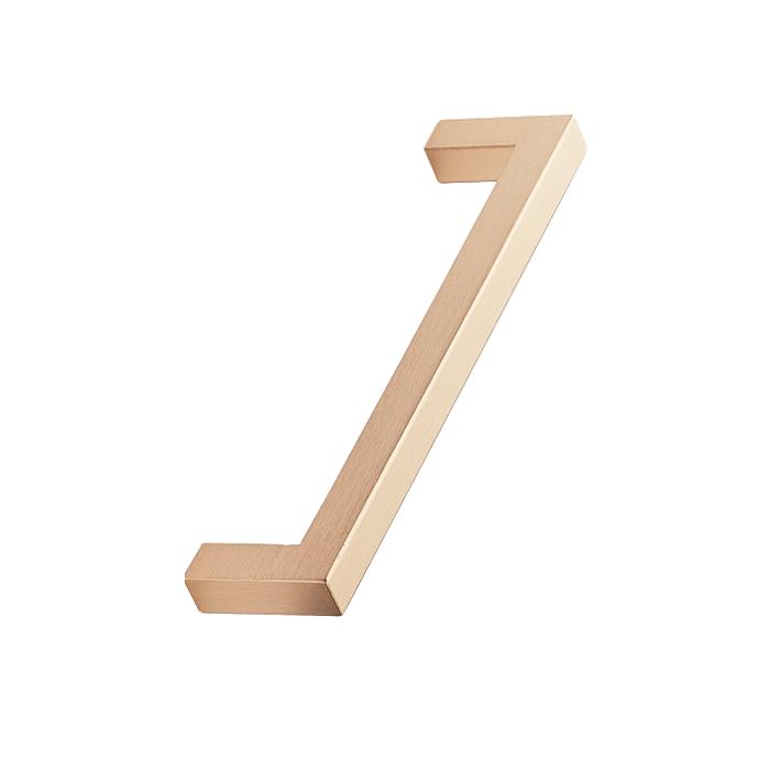 Furnipart Furnipart furniture handle SQUARE 128 mm square brushed brass