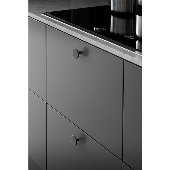 Furnipart Bouton Furnipart furniture anthracite brossé PLATO Ø 42 mm