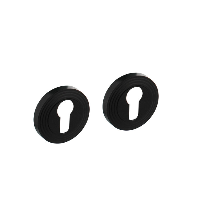 Intersteel Schwarze verdeckte Zylinderplatten Ø 54 mit Intersteel-Nocken