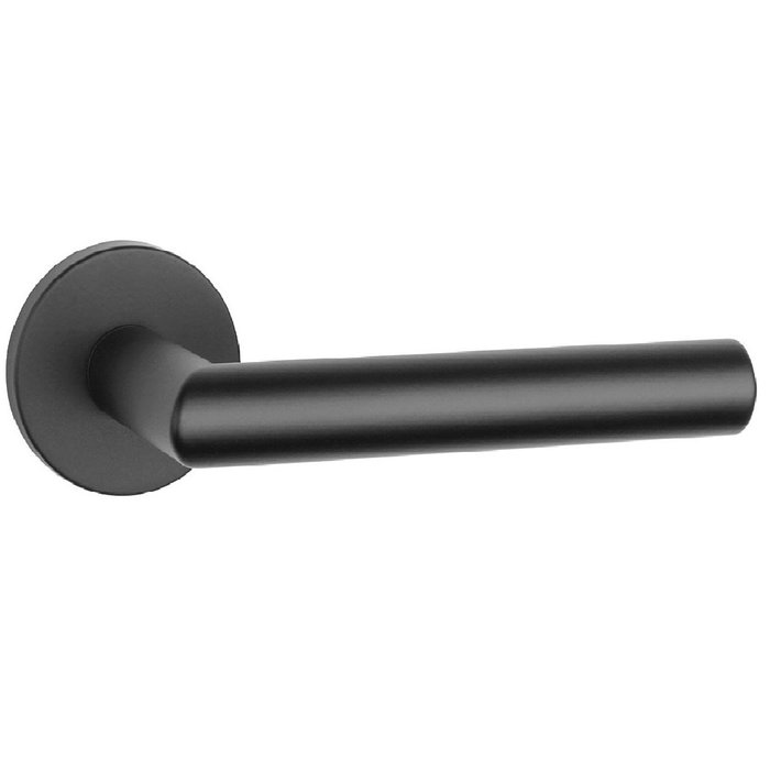 Aprile Black solid Aprile door handles ARABIS Ø 53x7 mm